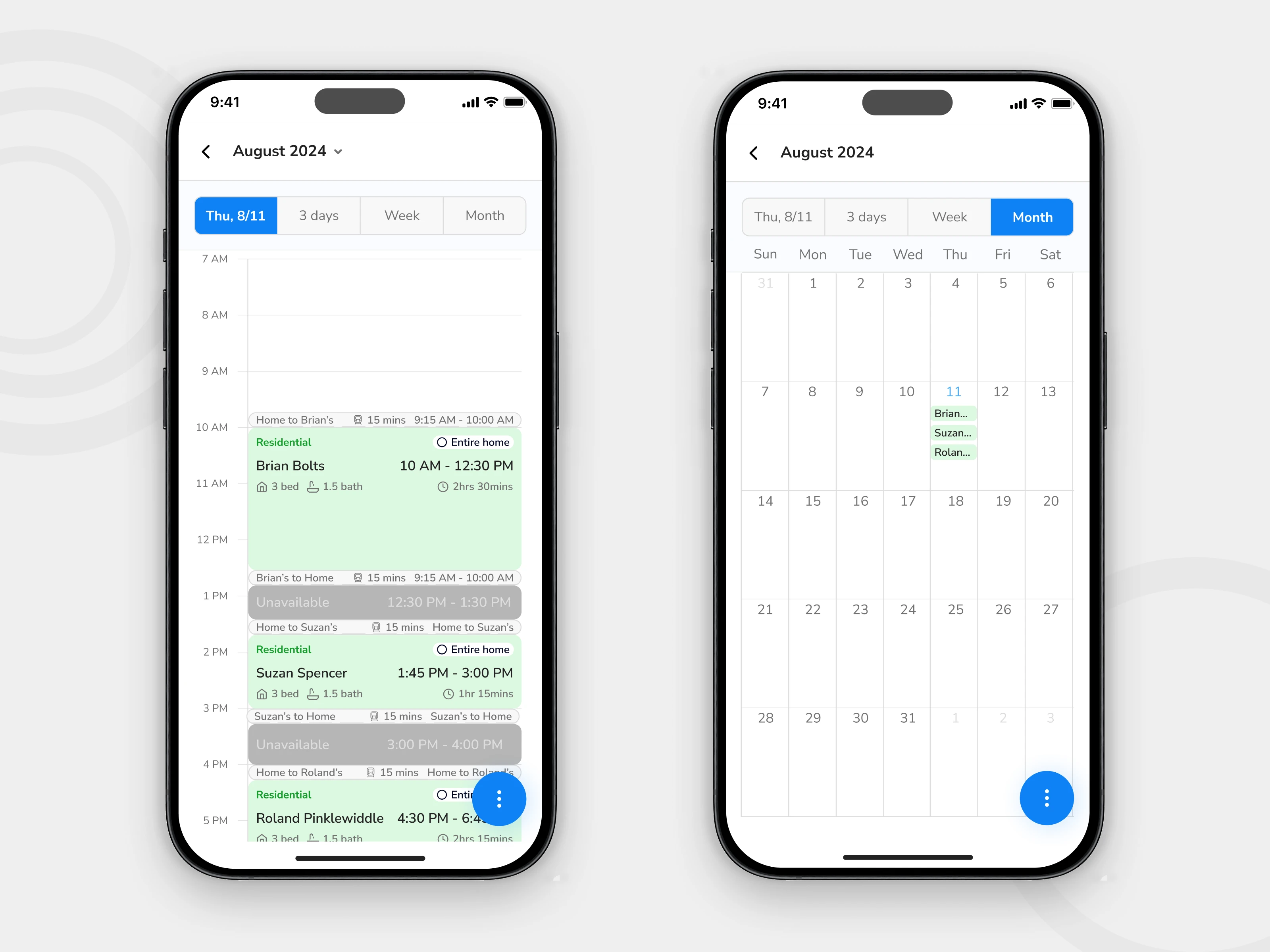 Calendar improvements in the Spritz mobile redesign.