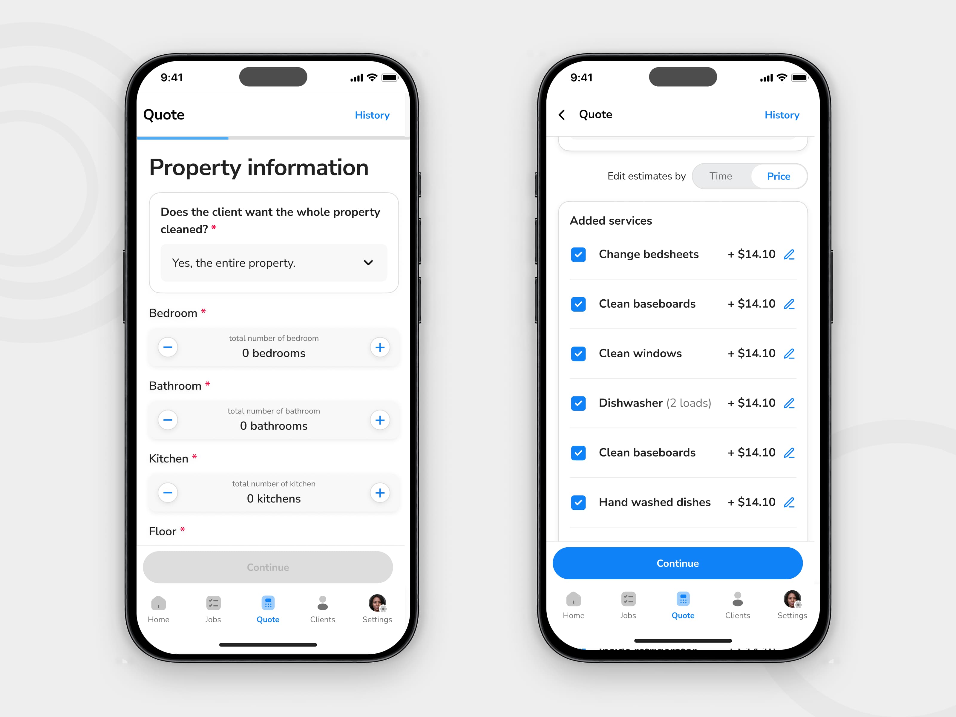 Final gallery showing invoicing and payment flows in Spritz.