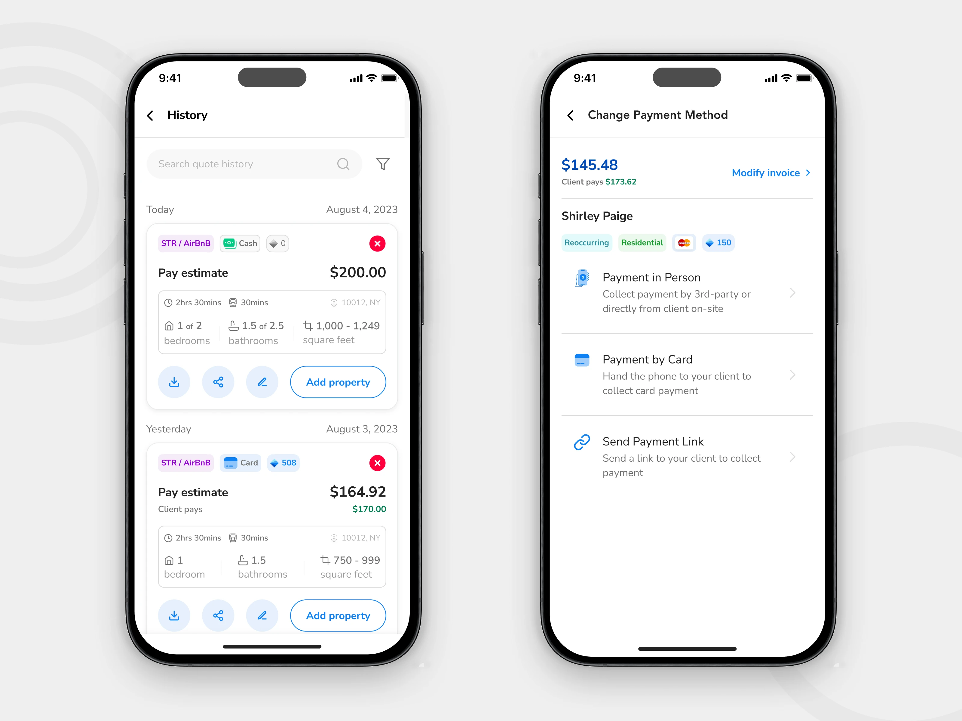 Supporting payment flow screen in the Spritz mobile redesign.