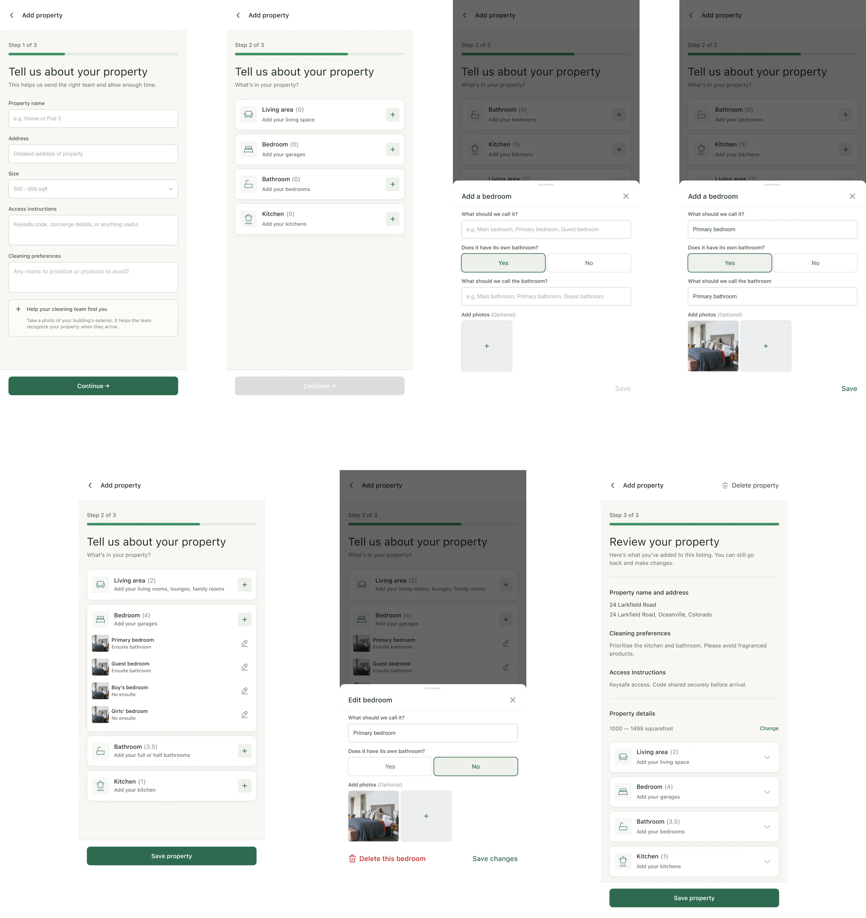 Sova add property flow